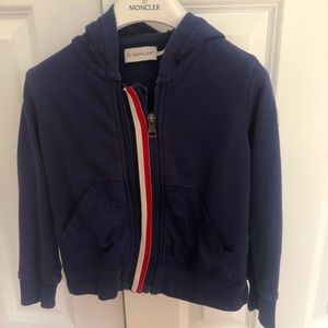 Kid’s Moncler Zipper Hoodie, Size 6